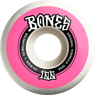 BONES RUEDAS DE SKATE V4 53 100A WHITE FRONT