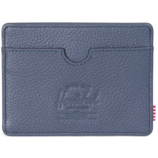 HERSCHEL CHARLIE RFID LEATHER (10360) - Navy Pebbled