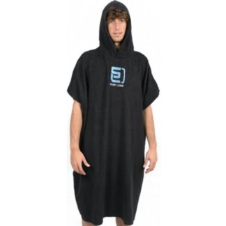 SURF LOGIC TOWEL PONCHO - Black