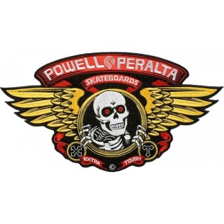 POWELL PERALTA WINGED RIPPER PATCH LARGE - REISSUE