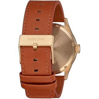 NIXON THE SENTRY LEATHER (A105 2621) - Gold / White / Saddle