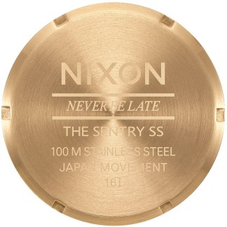 NIXON THE SENTRY LEATHER (A105 2621) - Gold / White / Saddle