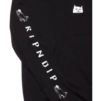 RIPNDIP LORD NERMAL POCKET LS (RND1416) - Black