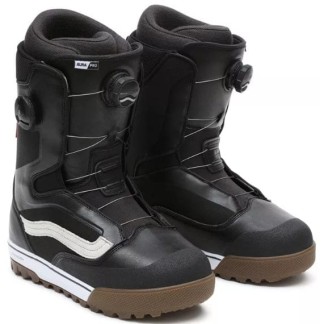 botas de snowboard vans aura pro black white