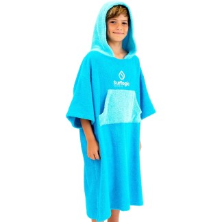 SURF LOGIC PONCHO NIÑO - Cyan / Turquoise