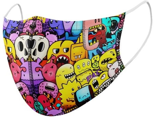 P.A.C MASCARILLAS 1 CAPA PARA NIÑOS (8803 003) - Monster + Smile