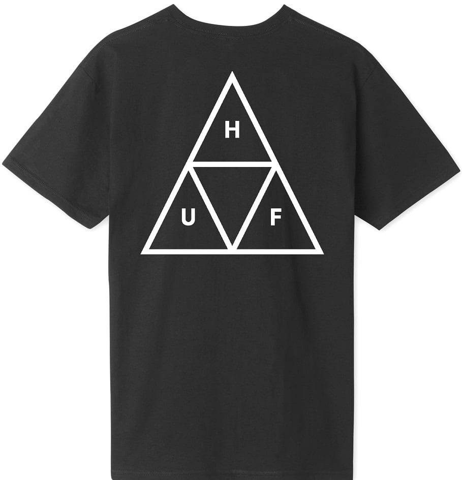 HUF ESSENTIALS TRIPLE TRIANGLE TS01751 Black