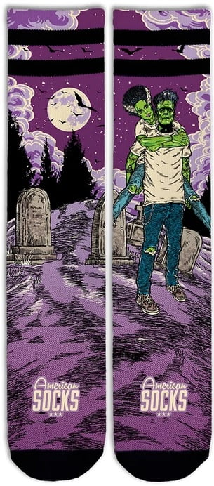 AMERICAN SOCKS FRANKENSTEIN (AS106) - Purple