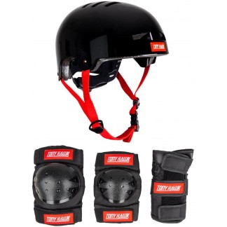 TONY HAWK PROTECTIVE SET S/M  (0011) - Black / Red