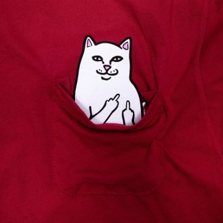 RIPNDIP LORD NERMAL POCKET LS (RND1418) - Burgundy