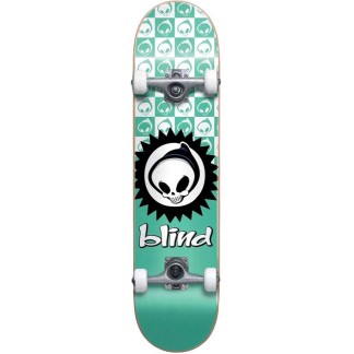 BLIND CHECKERED REAPER YTH 7.375" - Teal