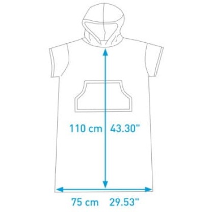 SURF LOGIC PONCHO (59801) - Black