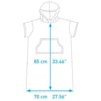 SURF LOGIC PONCHO JUNIOR (59807) - Cyan / Neon Pink