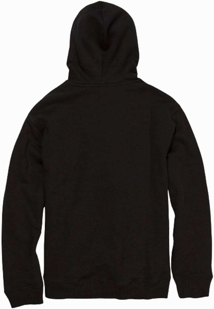 Sudadera Volcom Catch 91 de capucha color negro vista espalda