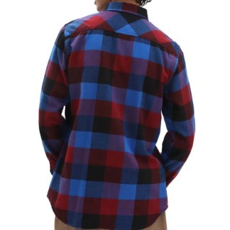 camisa vans box flannel pemgranate nautil blue gz9y 01