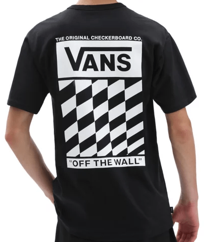 camiseta vans off the wall checker black