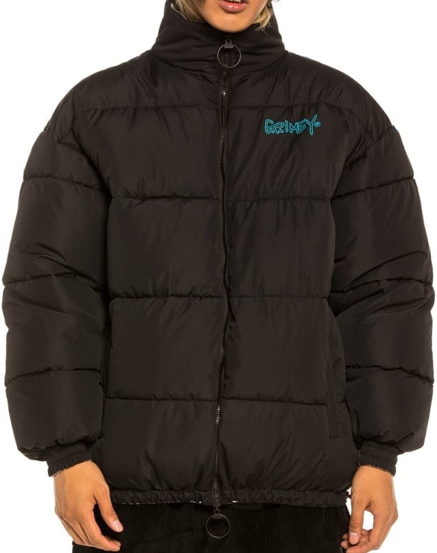 Chaqueta Grimey Gem Cutting reversible Puffy Black interior fornt