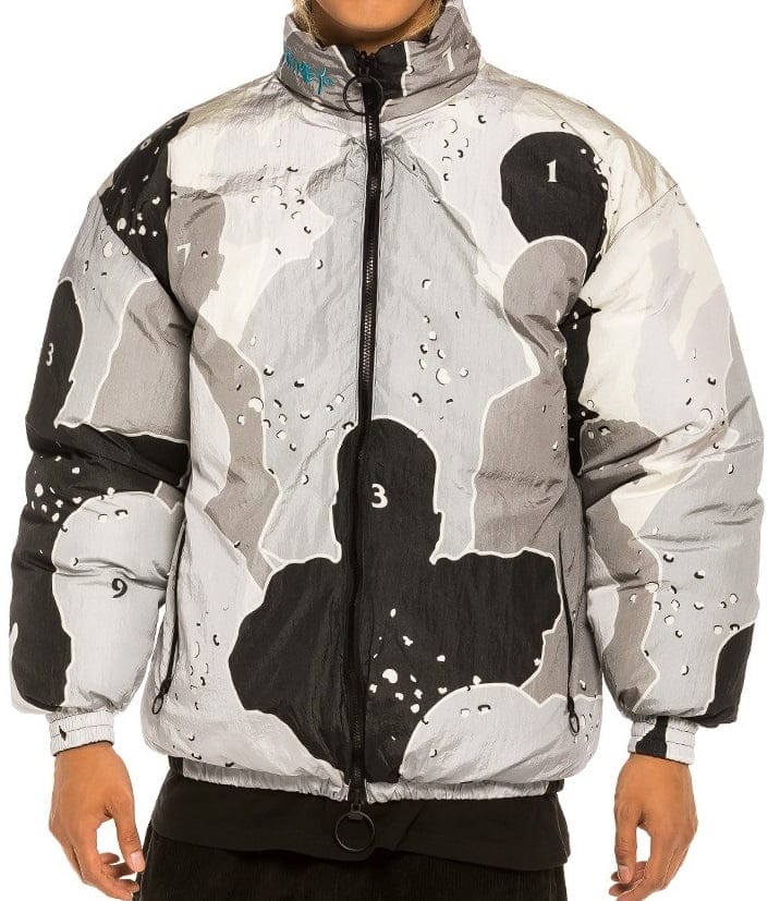 Chaqueta Grimey Gem Cutting reversible Puffy Black front