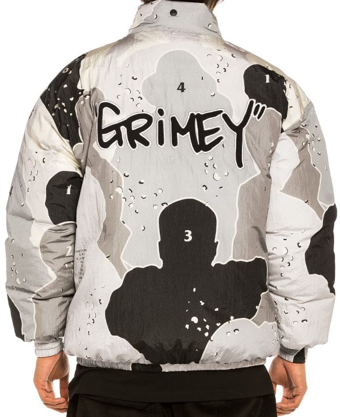 Chaqueta Grimey Gem Cutting reversible Puffy Black back