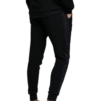 SIKSILK LOOP BACK EMROIDERED (19126) - Black