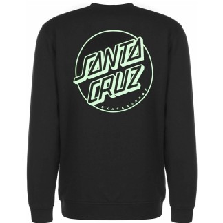 SUDADERA SANTA CRUZ sin capucha opus dot stripe cr black mint 001