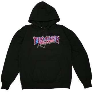 thrasher-vice-logo-skate-sudadera black