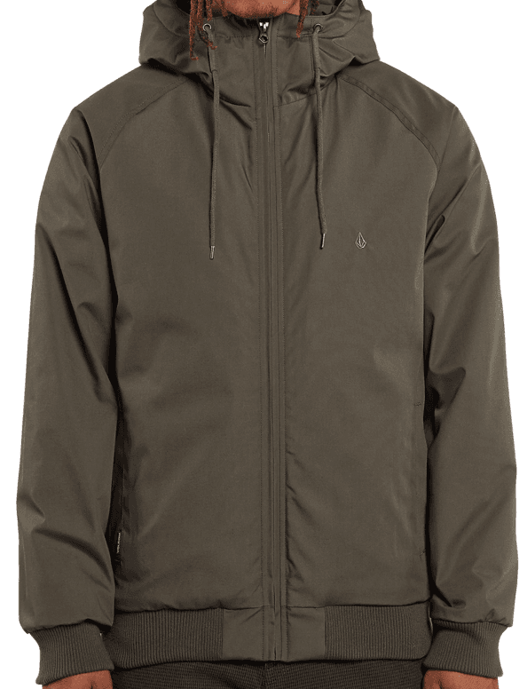 Volcom Keaton Jacket Black Jeansjacke Mit Gefüttertem Kragen