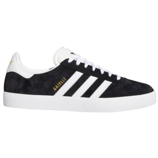 ADIDAS ZAPATILLAS GAZELLE ADV BLACK WHITE FX6563 LATERAL