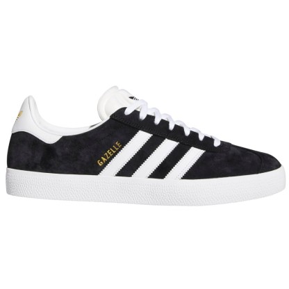 ADIDAS ZAPATILLAS GAZELLE ADV BLACK WHITE FX6563 LATERAL