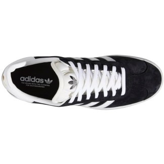 ADIDAS ZAPATILLAS GAZELLE ADV BLACK WHITE FX6563 VISTA SUPERIOR