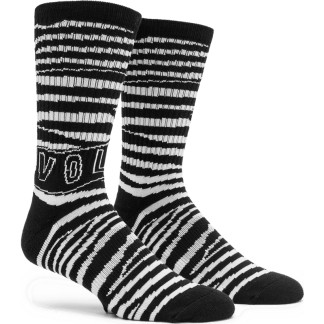 calcetines volcom cebra negro blanco