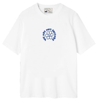WE ARE NOT FRIEND CAMISETA MANGA CORTA DROP ACID NOT BOMBS WHITE FRONT
