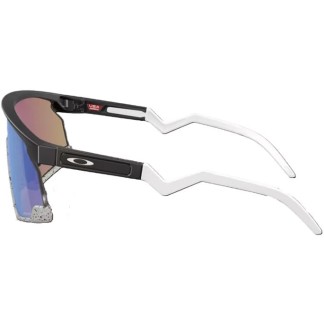 GAFAS OAKLEY BXTR MATTE BLACK PRIZM SAPPHIRE VISTA LATERAL
