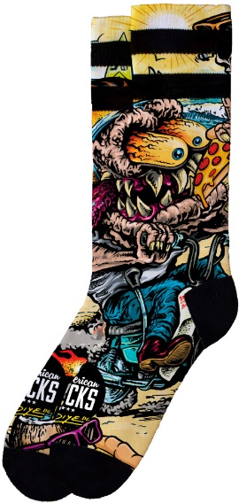 AMERICAN SOCKS PRO CALCETINES BIKE MONSTER MID HIGH LATERAL