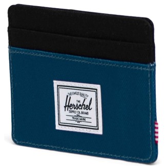 HERSCHEL TARJETERO CHARLIE LEGION BLUE BLACK FRONT