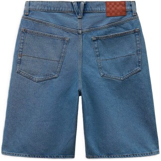 VANS BERMUDAS CHECK-5 BAGGY DENIM STONEWASH BLUE BACK