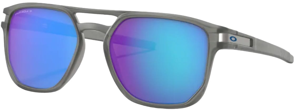 OAKLEY GAFAS DE SOL LATCH BETA MATTE GREY INK PRIZM SAPPHIRE IRIDIUM POLAR FRONT LATERAL