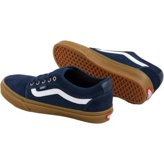 VANS ZAPATILLAS SKATE CHUKKA LOW SIDESTRIPE NAVY GUM PAR SUELA