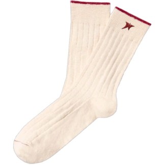 WE ARE NOT FRIENDS CALCETINES IVY CLUB CREAM RED