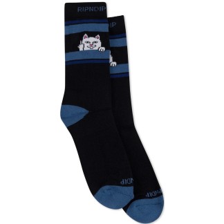RIPNDIP CALCETINES PEEKING NERMAL BLACK SLATE LATERAL