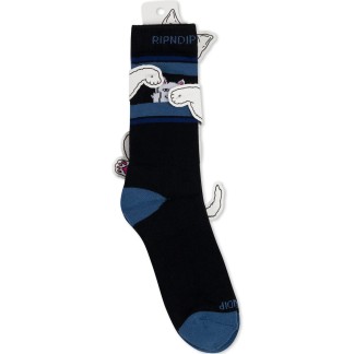 RIPNDIP CALCETINES PEEKING NERMAL BLACK SLATE PRESENTACION