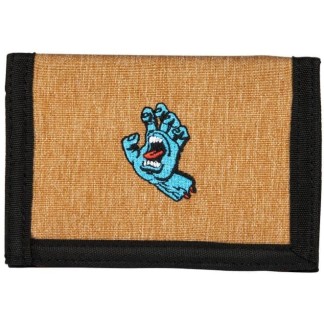 SANTA CRUZ BILLETERO DE VELCRO MINI HAND WALLET BISCUIT FRONT