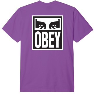 OBEY CAMISETA MANGA CORTA EYES ICON 2 PAISLEY PURPLE BACK