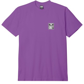 OBEY CAMISETA MANGA CORTA EYES ICON 2 PAISLEY PURPLE FRONT