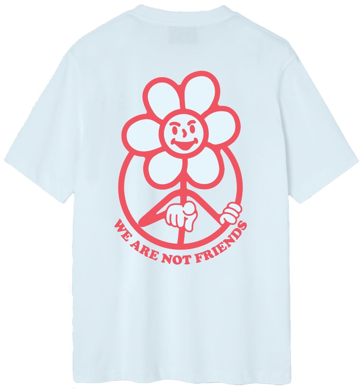 WE ARE NOT FRIENDS CAMISETA MANGA CORTA BABY DAISY BLUE BACK