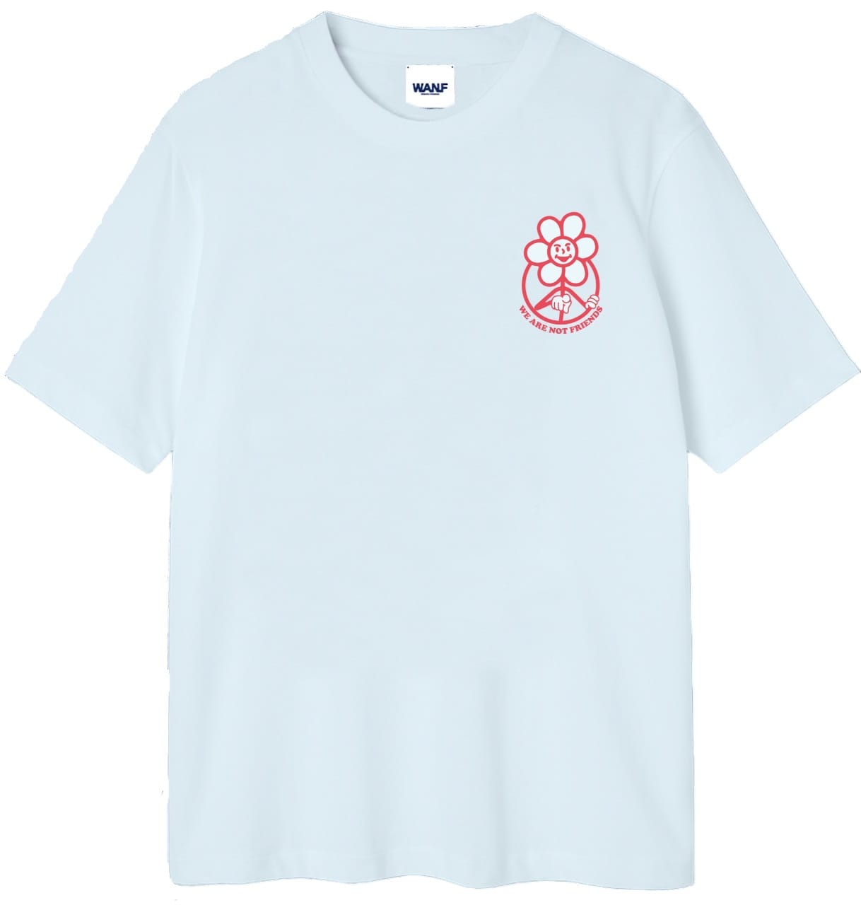 WE ARE NOT FRIENDS CAMISETA MANGA CORTA BABY DAISY BLUE FRONT