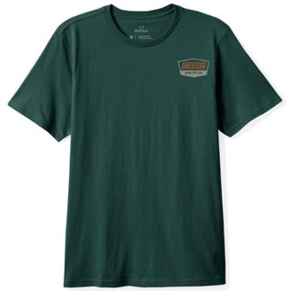 BRIXTON CAMISETA MANGA CORTA REGAL DEEP EMERALD RUST SAND FRONT