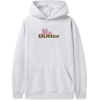 BUTTER GOODS SUDADERA DE CAPUCHA RAT LOGO ASH FRONT