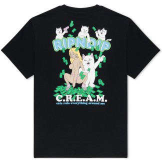 ripndip camiseta club cream black 00