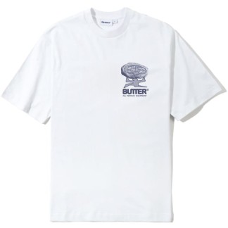 BUTTER GOODS CAMISETA MANGA CORTA TERRAIN WHITE FRONT